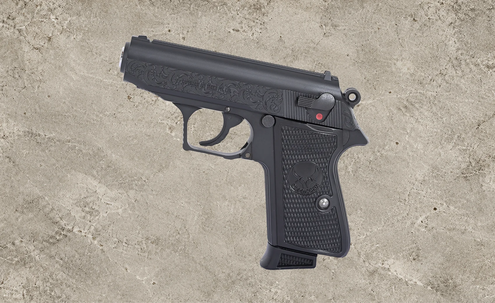 32 bore Engraved finish Only slide engraved, cerakote finish